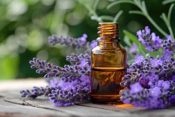 Obraz na płótnie Canvas Lavender flower extracts oil