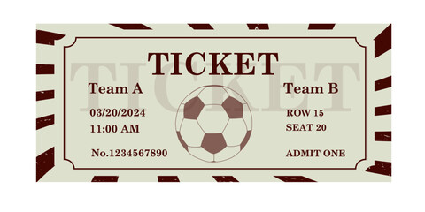 Ticket for football, basketball and other sporting events.