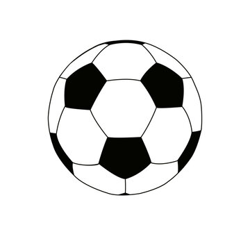 Soccer ball, vector image.