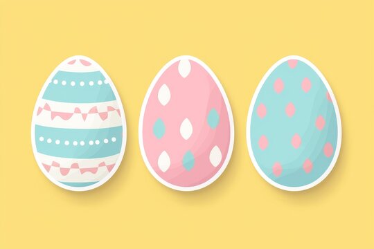 A vibrant array of easter eggs, each adorned with unique and intricate designs, come together to celebrate the joy and diversity of the holiday