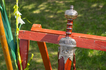 Ornate ancient Roman sword hilt