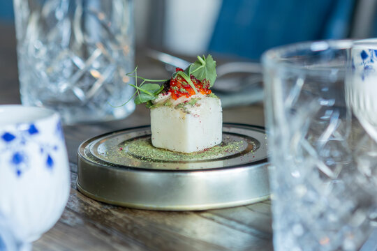 Elegant fusion cuisine at a Michelin Star restaurant in Zermatt