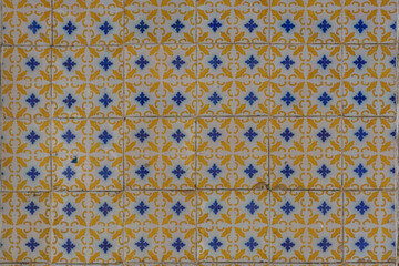 Traditional ornate portuguese decorative tiles azulejos