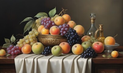 various fruits, berries, citrus fruits