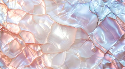 Abstract iridescent pearl texture with flowing colors and a glossy finish, resembling mother-of-pearl.