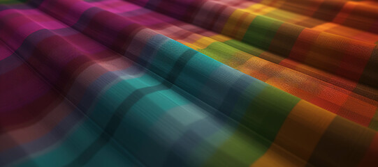 colorful wave cloth, gradation, motif, pattern 18 - obrazy, fototapety, plakaty