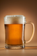A pint of blonde beer