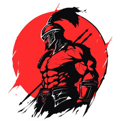 robot warrior Character Art illustration