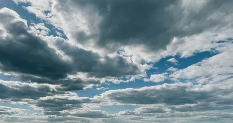 Stof per meter blue sky with clouds © Aurelijus