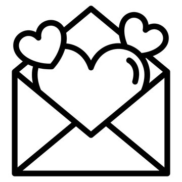 recommend clip art: Love letter, envelope with heart shape