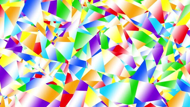 Geometrical Refraction Background 4k Loop. Abstract animation background