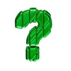 Green symbol in a frame