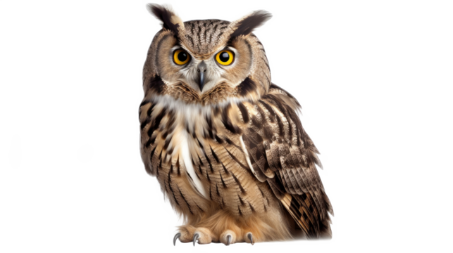Owl. Isolated on a white background png like