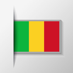 Vector Rectangular Mali Flag Background