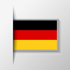 Vector Rectangular Germany Flag Background