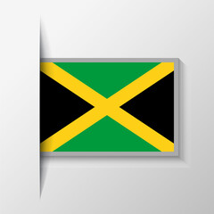 Vector Rectangular Jamaica Flag Background