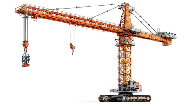 crane cut-out, clipped image