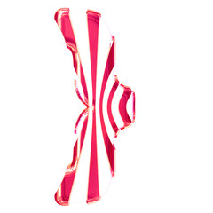 Obraz na płótnie Canvas White symbol with pink thin vertical straps