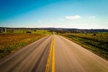 road in the countryside