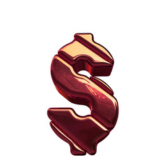 Symbol made of red diagonal blocks