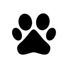 Paw icon vector. paw print icon vector. dog or cat paw