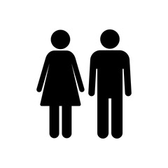 Man and woman icon vector. male and female symbol