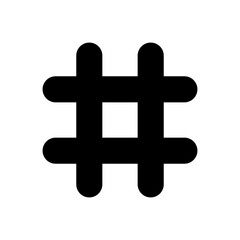 Hashtag icon vector. hashtag symbol