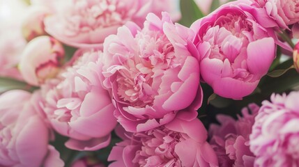 Graceful Pink Peonies Bouquet, a Symbol of Love and Prosperity.
