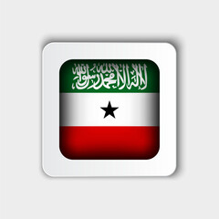 Somaliland Flag Button Flat Design
