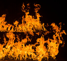 fire flame on a dark background