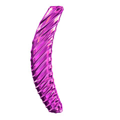 Ribbed purple symbol