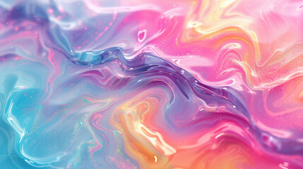 Fototapeta premium Rainbow Liquid Flow