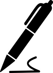 Pen, writing icon.  Replaceable vector design.