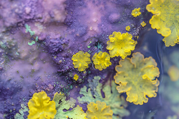 Fototapeta na wymiar a picture of small yellow algae