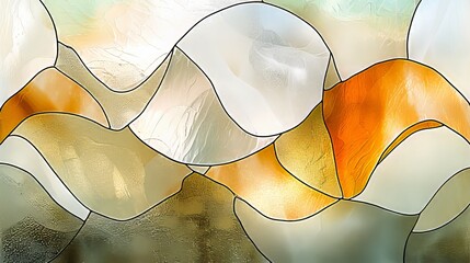 Vibrant and colorful stained glass window abstract background for wallpaper, web page, and banners