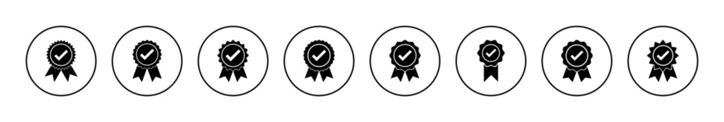 Approved icon vector. Certified Medal Icon