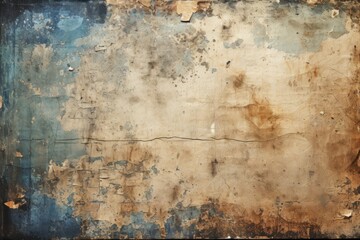 Aged Wall With Peeling Paint  Generative AI