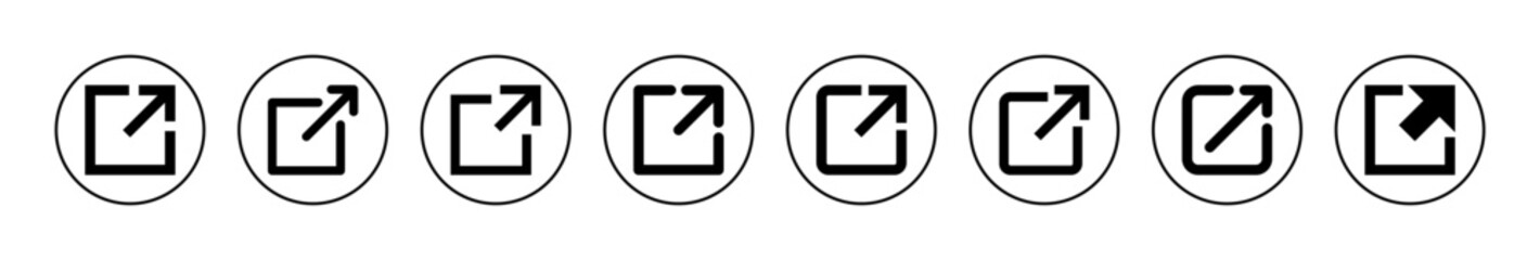 External link icon vector. link sign and symbol. hyperlink symbol