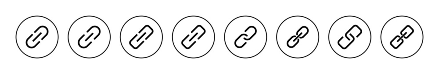 Link icon vector. Hyperlink chain sign and symbol