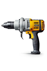 Precision Power: Cordless Drill Tool for Efficient Construction Work on White Background