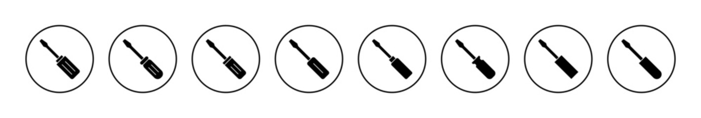 Screwdriver icon vector.tools sign and symbol - obrazy, fototapety, plakaty