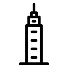 skyscraper building icon 