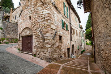 Tiberio d'Assisi Street - Assisi - Italy