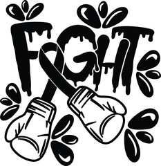 Breast cancer t shirt design, breast cancer illustration