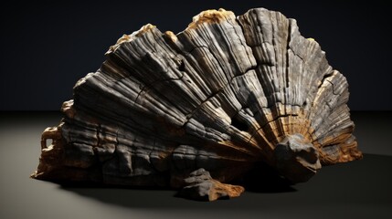 Stunning petrified wood specimen showcasing natural textures and geological history.