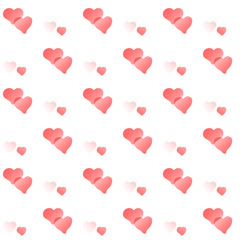 St Valentine's Day background pattern with hearts