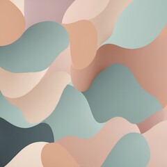 Pastel colors background with waves