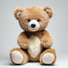 Obraz premium Teddy Bear Stuffed Animal plush Toy doll, 3D render, Al Enhanced