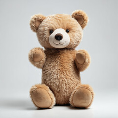 Fototapeta premium Teddy Bear Stuffed Animal plush Toy doll, 3D render, Al Enhanced