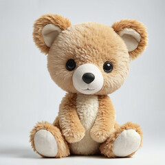 Obraz premium Teddy Bear Stuffed Animal plush Toy doll, 3D render, Al Enhanced